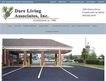 Tablet Screenshot of dareliving.com
